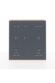 Hyperion Dolap 12 Raflı 4 Çekmeceli 2 Askılı 220x44x243 - S553M011V26B