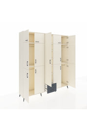 Hyperion Dolap 10 Raflı 2 Çekmeceli 4 Askılı 220x44x243 Aytaşı-Aytaşı/Antrasit