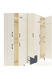 Hyperion Dolap 10 Raflı 2 Çekmeceli 4 Askılı 220x44x243 Aytaşı-Aytaşı/Antrasit