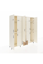 Hyperion Dolap 10 Raflı 2 Çekmeceli 4 Askılı 220x44x243 Aytaşı-Aytaşı/Çam