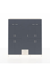 Hyperion Dolap 10 Raflı 2 Çekmeceli 4 Askılı 220x44x243 Aytaşı-Antrasit/Aytaşı