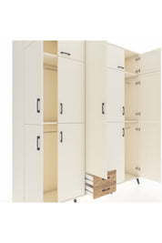 Hyperion Dolap 10 Raflı 2 Çekmeceli 4 Askılı 220x44x243 Aytaşı-Aytaşı/Çam