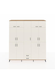 Hyperion Dolap 10 Raflı 2 Çekmeceli 4 Askılı 220x44x243 Çam-Aytaşı/Aytaşı