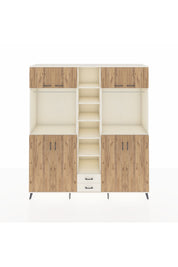 Hyperion Dolap 14 Raflı 2 Çekmeceli 2 Askılı 220x44x243 - S553M013V01B