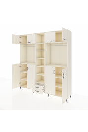 Hyperion Dolap 14 Raflı 2 Çekmeceli 2 Askılı 220x44x243 - S553M013V04B