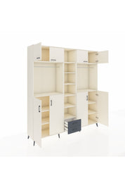 Hyperion Dolap 14 Raflı 2 Çekmeceli 2 Askılı 220x44x243 - S553M013V05B