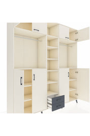 Hyperion Dolap 14 Raflı 2 Çekmeceli 2 Askılı 220x44x243 - S553M013V05B