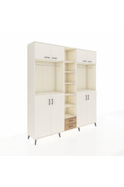 Hyperion Dolap 14 Raflı 2 Çekmeceli 2 Askılı 220x44x243 - S553M013V06B