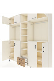 Hyperion Dolap 14 Raflı 2 Çekmeceli 2 Askılı 220x44x243 - S553M013V06B