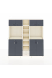 Hyperion Dolap 14 Raflı 2 Çekmeceli 2 Askılı 220x44x243 - S553M013V07B