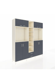 Hyperion Dolap 14 Raflı 2 Çekmeceli 2 Askılı 220x44x243 - S553M013V08B