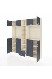 Hyperion Dolap 14 Raflı 2 Çekmeceli 2 Askılı 220x44x243 - S553M013V08B