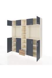 Hyperion Dolap 14 Raflı 2 Çekmeceli 2 Askılı 220x44x243 - S553M013V09B