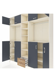 Hyperion Dolap 14 Raflı 2 Çekmeceli 2 Askılı 220x44x243 - S553M013V09B