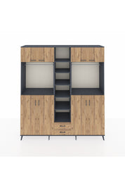 Hyperion Dolap 14 Raflı 2 Çekmeceli 2 Askılı 220x44x243 - S553M013V12B