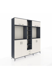 Hyperion Dolap 14 Raflı 2 Çekmeceli 2 Askılı 220x44x243 - S553M013V13B