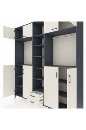 Hyperion Dolap 14 Raflı 2 Çekmeceli 2 Askılı 220x44x243 - S553M013V13B