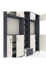 Hyperion Dolap 14 Raflı 2 Çekmeceli 2 Askılı 220x44x243 - S553M013V14B