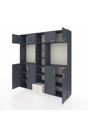 Hyperion Dolap 14 Raflı 2 Çekmeceli 2 Askılı 220x44x243 - S553M013V16B