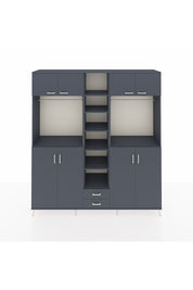 Hyperion Dolap 14 Raflı 2 Çekmeceli 2 Askılı 220x44x243 - S553M013V17B