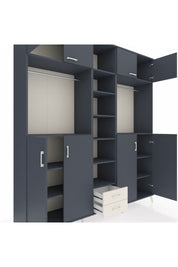 Hyperion Dolap 14 Raflı 2 Çekmeceli 2 Askılı 220x44x243 - S553M013V16B