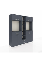 Hyperion Dolap 14 Raflı 2 Çekmeceli 2 Askılı 220x44x243 - S553M013V17B