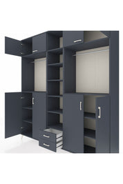 Hyperion Dolap 14 Raflı 2 Çekmeceli 2 Askılı 220x44x243 - S553M013V17B