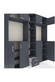 Hyperion Dolap 14 Raflı 2 Çekmeceli 2 Askılı 220x44x243 - S553M013V17B