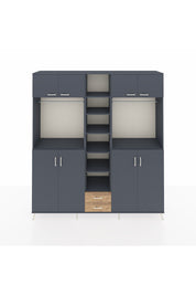 Hyperion Dolap 14 Raflı 2 Çekmeceli 2 Askılı 220x44x243 - S553M013V18B