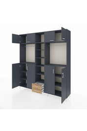 Hyperion Dolap 14 Raflı 2 Çekmeceli 2 Askılı 220x44x243 - S553M013V18B