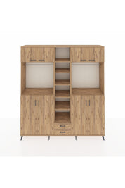 Hyperion Dolap 14 Raflı 2 Çekmeceli 2 Askılı 220x44x243 - S553M013V21B