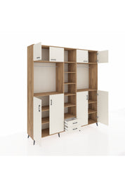 Hyperion Dolap 14 Raflı 2 Çekmeceli 2 Askılı 220x44x243 - S553M013V22B