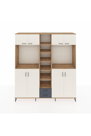 Hyperion Dolap 14 Raflı 2 Çekmeceli 2 Askılı 220x44x243 - S553M013V23B