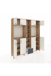 Hyperion Dolap 14 Raflı 2 Çekmeceli 2 Askılı 220x44x243 - S553M013V23B