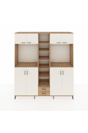 Hyperion Dolap 14 Raflı 2 Çekmeceli 2 Askılı 220x44x243 - S553M013V24B