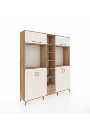 Hyperion Dolap 14 Raflı 2 Çekmeceli 2 Askılı 220x44x243 - S553M013V24B