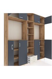 Hyperion Dolap 14 Raflı 2 Çekmeceli 2 Askılı 220x44x243 - S553M013V25B