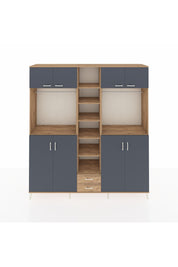 Hyperion Dolap 14 Raflı 2 Çekmeceli 2 Askılı 220x44x243 - S553M013V27B