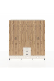 Hyperion Dolap 6 Raflı 6 Çekmeceli 4 Askılı 220x44x243 Aytaşı-Çam/Aytaşı
