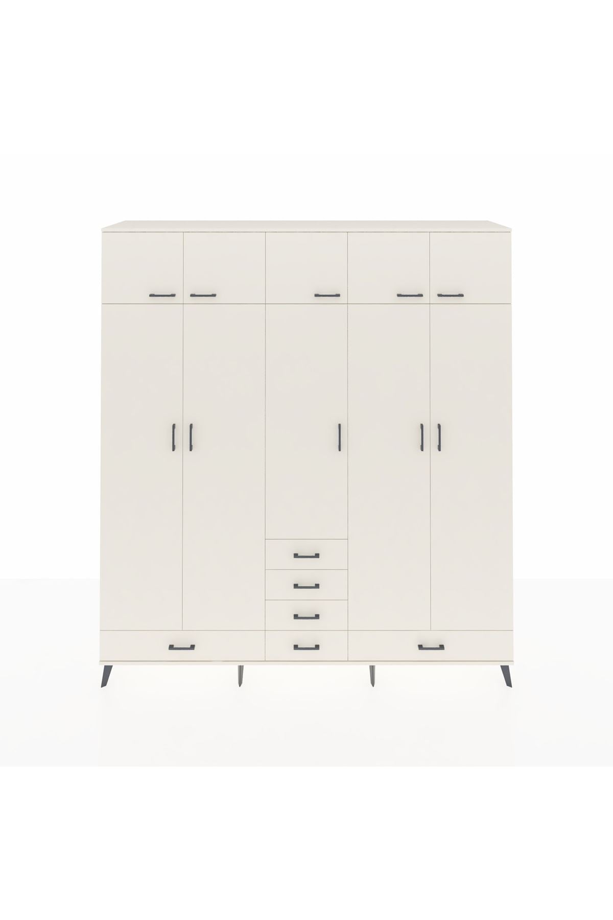 Hyperion Dolap 6 Raflı 6 Çekmeceli 4 Askılı 220x44x243 Aytaşı-Aytaşı/Aytaşı