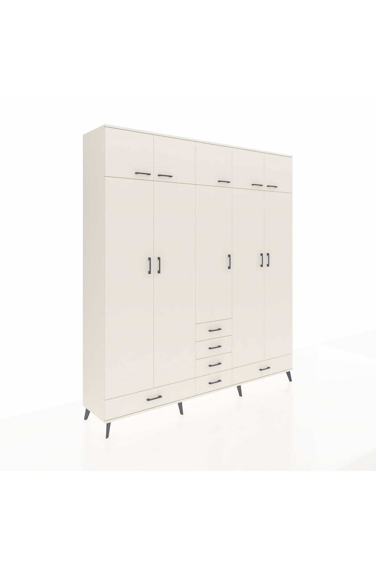 Hyperion Dolap 6 Raflı 6 Çekmeceli 4 Askılı 220x44x243 Aytaşı-Aytaşı/Aytaşı