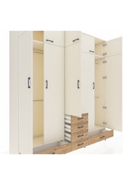 Hyperion Dolap 6 Raflı 6 Çekmeceli 4 Askılı 220x44x243 Aytaşı-Aytaşı/Çam