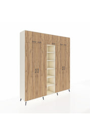 Hyperion Dolap 18 Raflı 9 Kapaklı 220x44x243 Aytaşı-Çam/Aytaşı