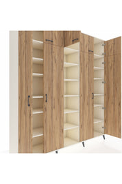 Hyperion Dolap 18 Raflı 9 Kapaklı 220x44x243 Aytaşı-Çam/Aytaşı