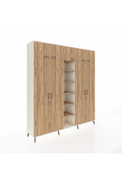 Hyperion Dolap 18 Raflı 9 Kapaklı 220x44x243 Aytaşı-Çam/Çam