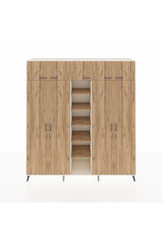 Hyperion Dolap 18 Raflı 9 Kapaklı 220x44x243 Aytaşı-Çam/Çam