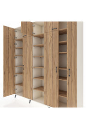 Hyperion Dolap 18 Raflı 9 Kapaklı 220x44x243 Aytaşı-Çam/Çam