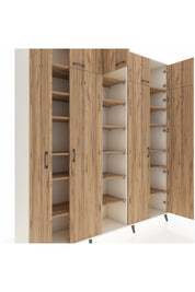 Hyperion Dolap 18 Raflı 9 Kapaklı 220x44x243 Aytaşı-Çam/Çam