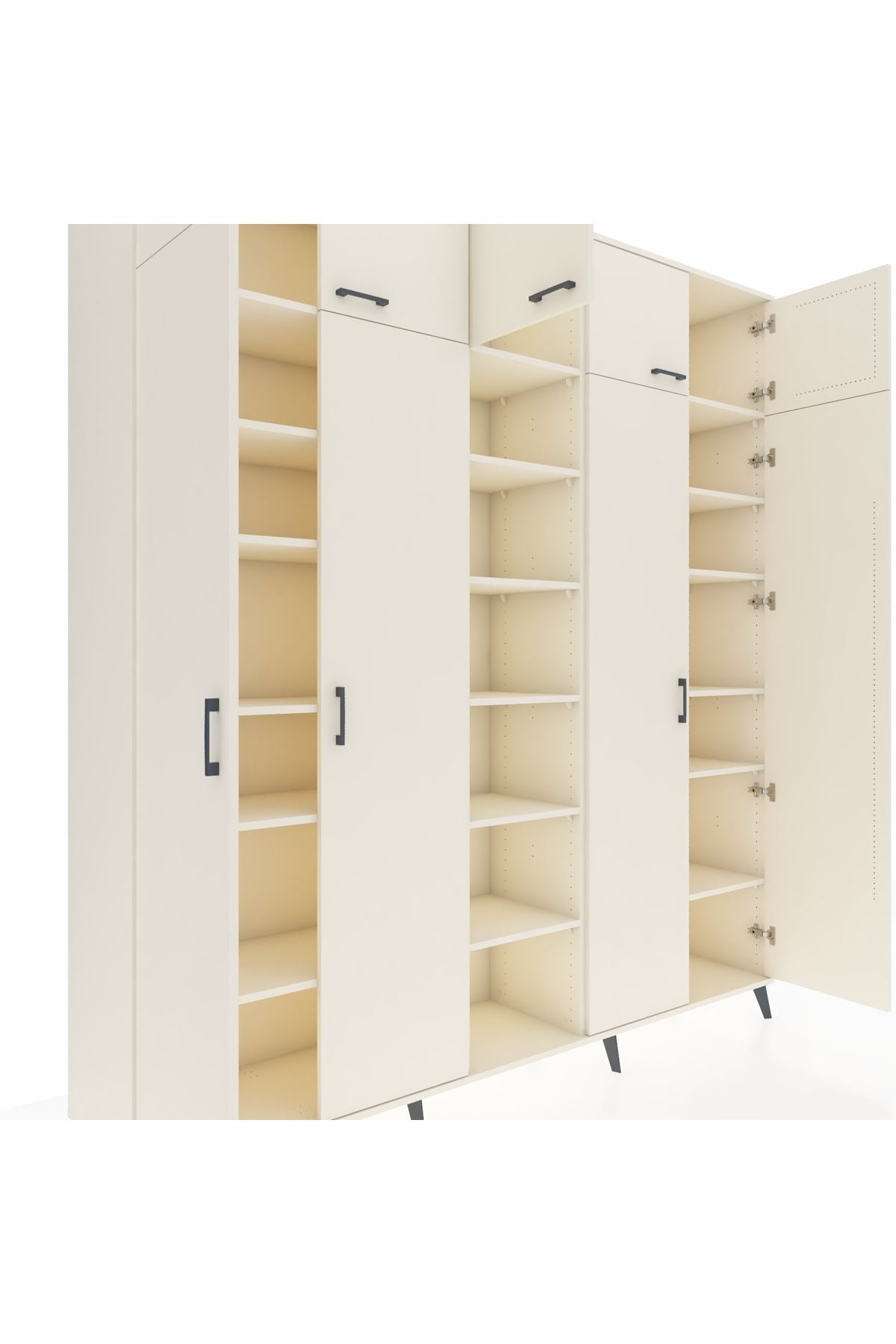 Hyperion Dolap 18 Raflı 9 Kapaklı 220x44x243 Aytaşı-Aytaşı/Aytaşı