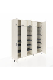 Hyperion Dolap 18 Raflı 9 Kapaklı 220x44x243 Aytaşı-Aytaşı/Antrasit